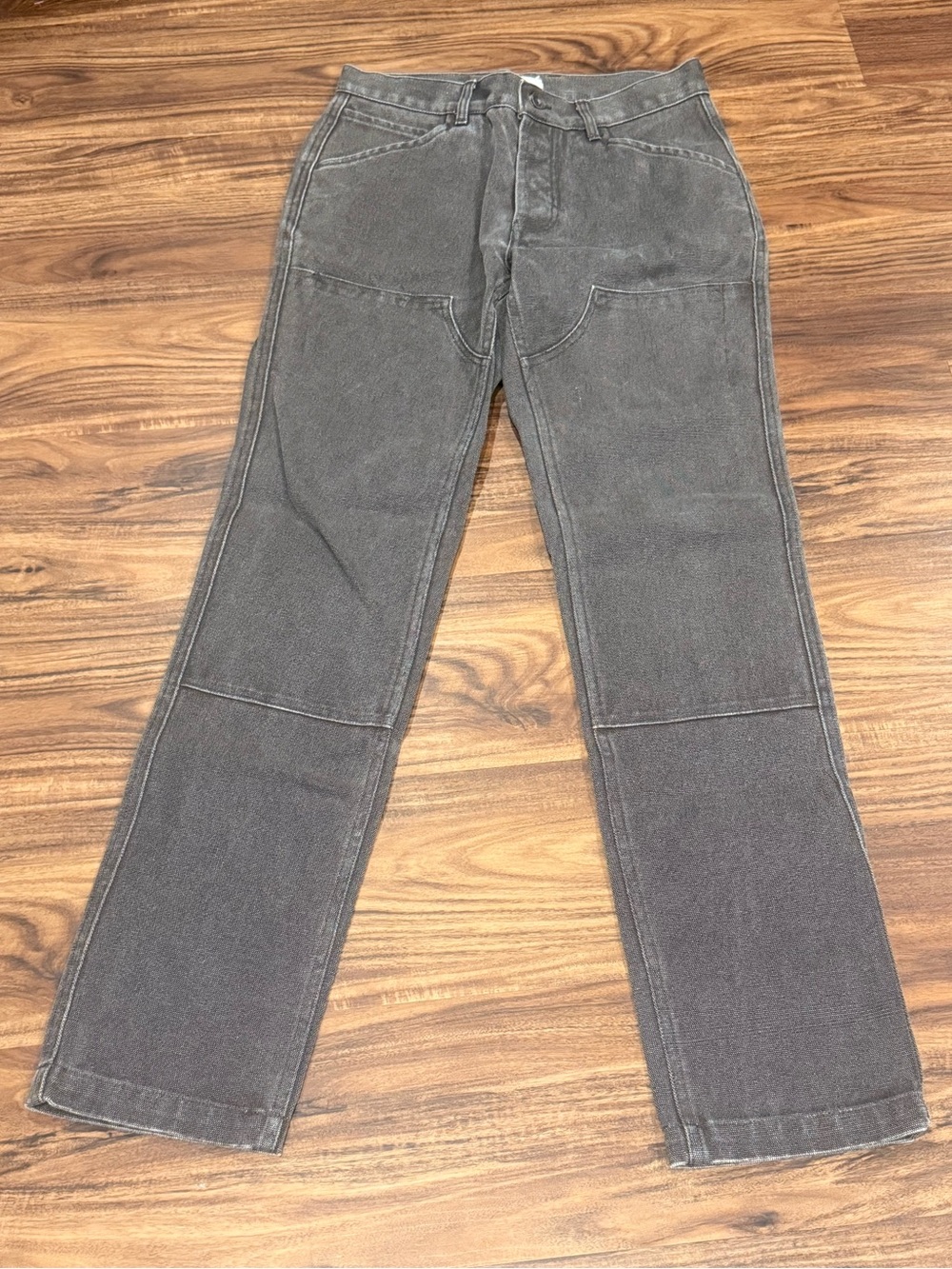 Taylor Stitch "The Chore Pant In Coal Chipped Canvas 28x32